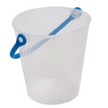 벨러덕 모래양동이 모래놀이완구, 투명, 230g