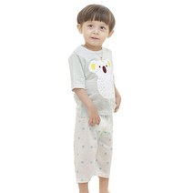 동물원 아동용 7부 쟈가드 반팔 상하내의세트