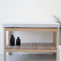 메종텍스타일 핀업보이1 엣지 벤치방석, 아이보리