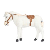 한사토이 5451번 말 Horse Dwarf(White) 인형, 55cm, 화이트