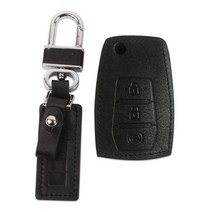 선진브이아이피 가죽 스마트키홀더 쌍용 티볼리 전용, 블랙