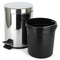 댐퍼스텐 무소음 폐달 휴지통 3L, 혼합 색상, 1개