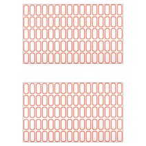 블루마토 라벨3 견출지 58p, 빨강, 2개