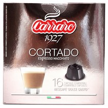 CafeCarraro 돌체구스토 호환캡슐 코르타도, 6.3g, 16개입