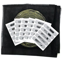 쾌청 일반방충망 검정+검정벨크로+물구멍방충망30p, 1세트