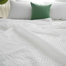 메종텍스타일 엔드리스 리플홑겹이불, 화이트