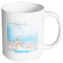 핸드팩토리 터키 스케치 머그컵, 내부 화이트, 1개