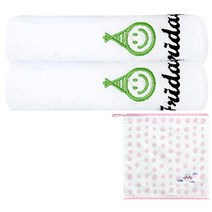 송월타월 고깔 요일타올 2p + 고양이 핸드 분홍, 금요일(아이보리), 1세트