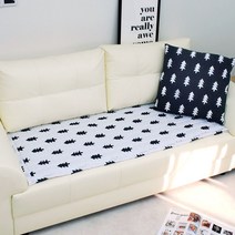 헬로베딩 북유럽풍 우드 누빔 쇼파패드