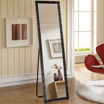 미소아이 메탈 거치식 전신거울, 블랙