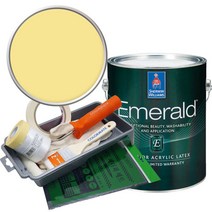 셔윈윌리암스 에메랄드 페인트 1L세트, SW6908 Fun Yellow