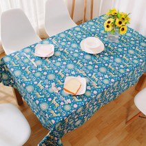 이코디 유니크 디어 테이블 보, 블루, 90 x 90 cm