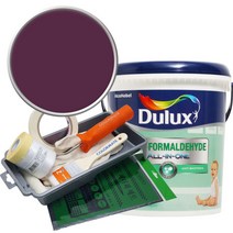 듀럭스 안티 포름알데히드 올인원 페인트 세트, Deep Aubergine, 1L