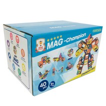 맥챔피언 Mini 자석블럭 40피스, 혼합 색상