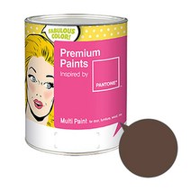 노루페인트 팬톤멀티 에그쉘광 다크브라운 블랙 계열 페인트 1L, 파인콘(19-1121)
