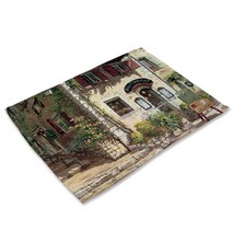 비케이 유럽과 미국 도시 식탁매트, 2, 42 x 32 cm, 1개