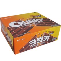 롯데제과 크런키 초콜릿, 34g, 12개입