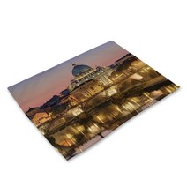 비케이 유럽 미국 명소 식탁매트, 12, 가로 42cm x 세로 32cm