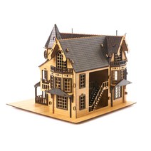 나디지인 Fantasy Mansion 미니어쳐 DIY, 블랙