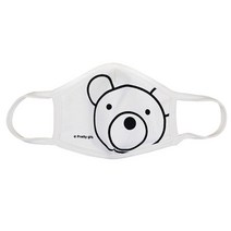 네츄라오가닉 아동용 곰 마스크 입체형