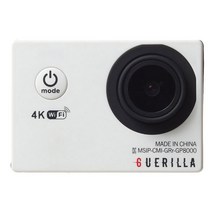 게릴라 4K Ultra HD Wifi 전문가용 액션캠 PRO8000, PRO8000(화이트)