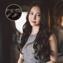 가발나라 밀착스킨 붙임머리 12섹션 원랭스 러블리 웨이브 45cm, 내츄럴브라운, 1개