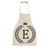 아울리빙 이니셜 심플 주방 앞치마 56 x 68 cm, C, 1개