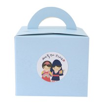 황씨네도시락 무지 박스 블루 42p + 새해 복 스티커 42p, 소년소녀, 1세트