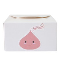 황씨네도시락 레이스박스 40p + 스티커 빅초콜릿 40p, 화이트, 1세트