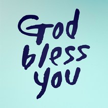 1AM 캘리스티커 S2 God bless you 포인트스티커, 군청