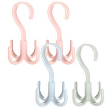 리버그린 360도 회전식 다용도걸이, 랜덤 발송, 4개입