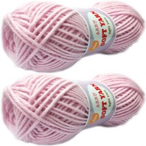행복뜨기 소프트얀 뜨개실 2p, 357베이비핑크