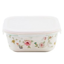 젠 미쉘 정사각 밀폐용기 대, 670ml, 1개