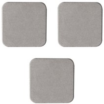 블럭마트 규조토 컵받침 사각 3p, 그레이