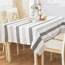 이코디 라인 디자인 테이블 보, 아크로매틱라인, 140 x 140 cm