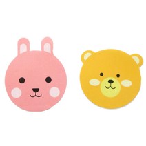 황씨네도시락 도시락 스티커 토끼 108p + 곰 108p, 혼합 색상, 1세트