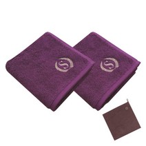 송월타월 슈퍼 클래스 S70 세면타올 170g 2p + 테리베이커리 고리수건 랜덤 발송, 자주, 1세트