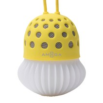 아모가 아웃도어 무드등 블루투스 스피커 SOUND-T10, YELLOW