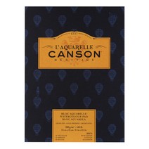 캔숀 헤리티지 수채패드 1면 제본 중목 전문가용 스케치북, 23 x 31 cm, 12매