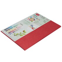 종이문화 친환경 뉴씨플레인 양면 색상지 No46 연한빨강색, 30매