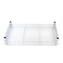 코랙 산업용 메탈 랙 스탠드 선반 450 x 1200 2p + SF 지지대 450 2p, 크롬(실버)