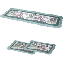 바이데코 순면 워싱 발매트 2p + 주방매트 세트, 숲속풍경