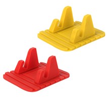 블럭마트 논슬립 실리콘 차량용 대시보드 스마트폰 거치대 랜덤 발송, 2개입