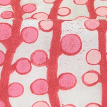 마이클밀러 코튼 코스모스 스프리그 도트 패브릭원단, 핑크, 1개