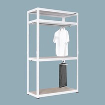 레마하우스 슈랙 행거 4단 2행거 1200 x 400 x 2100 mm, 화이트