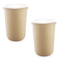 Dm 주방용품 곡물보관 습기제거 밀폐용기함 2p, 베이지