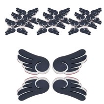 블럭마트 문콕방지 엔젤윙 도어가드 4p, 블랙, 10개입