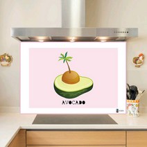키센주방아트보드 아보카도 타일 895 x 585 mm, 핑크, 1개