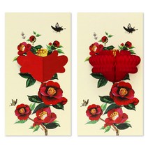 유리컴 허니콤 용돈봉투 꽃과나비, 혼합 색상, 1세트