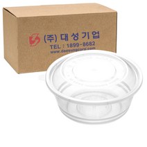 쿡앤락 다회용 사발용기 소 600ml 투명 세트, 300개입, 1개